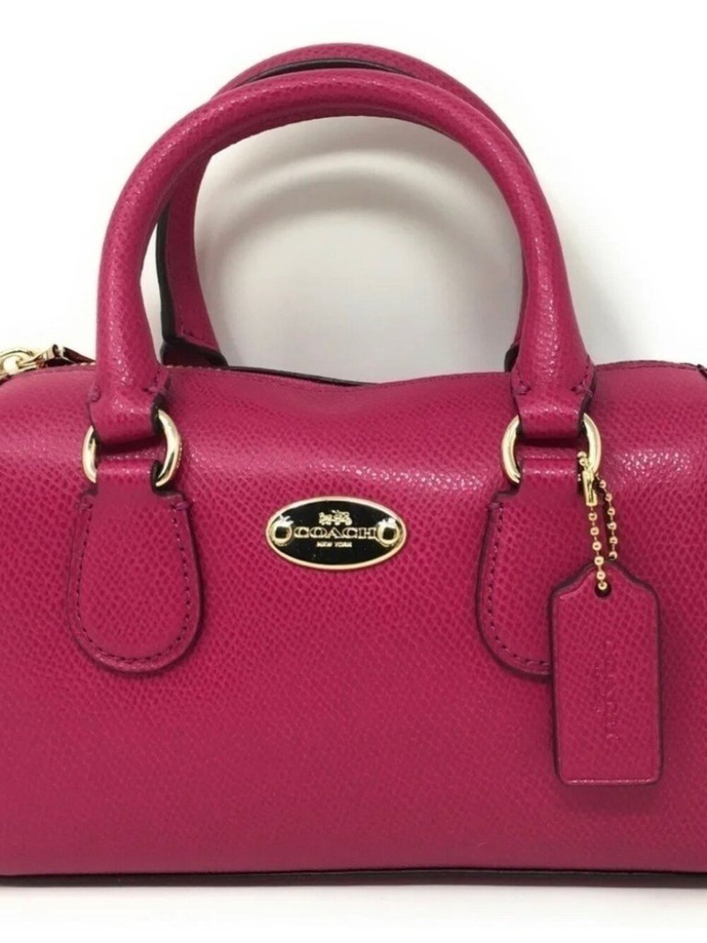 Euc Coach Mini Bennett Purple-Pink Leather Shoulder Bag